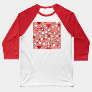 valentines day hearts pattern gift ideas Baseball T-Shirt